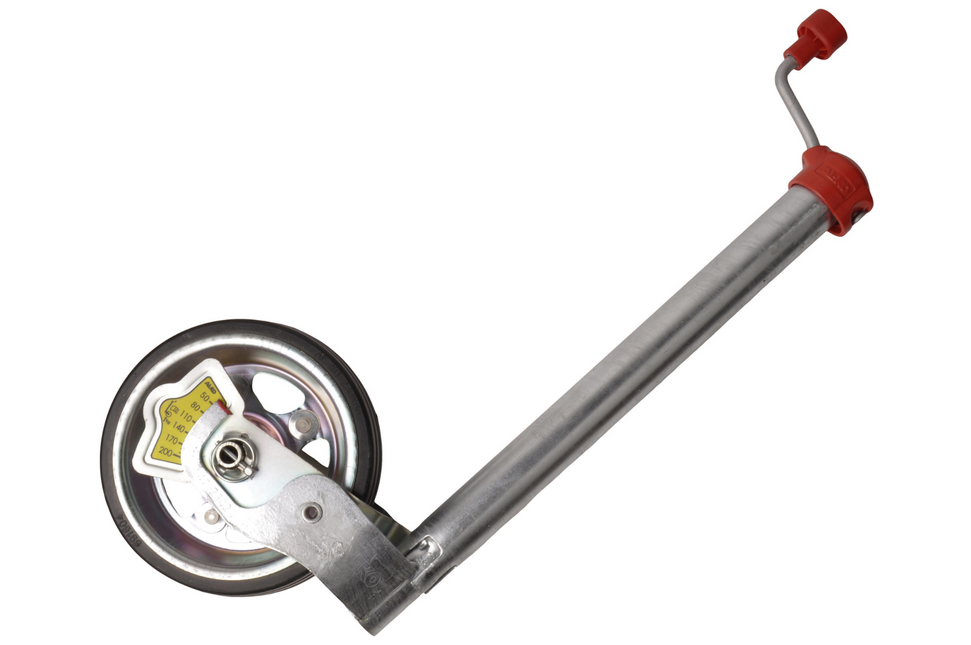 AL-KO Neuswiel AL-KO - 48 mm - stalen velg en massief rubber wiel - inclusief slinger met druklager en kogeldrukmeter