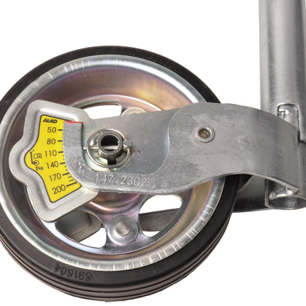 AL-KO Neuswiel AL-KO - 48 mm - stalen velg en massief rubber wiel - inclusief slinger met druklager en kogeldrukmeter