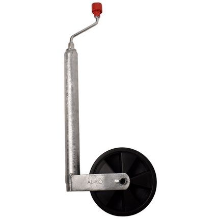 AL-KO Neuswiel  Caravan Plus Alko, rond diameter 48 mm, extra lang, kunststof velg met kunststof wiel met rubberprofiel.