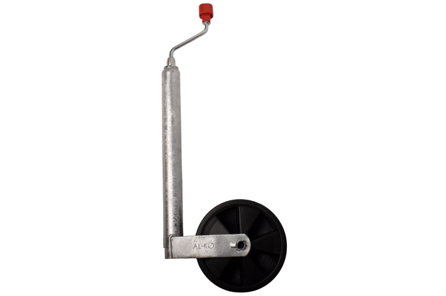 AL-KO Neuswiel  Caravan Plus Alko, rond diameter 48 mm, extra lang, kunststof velg met kunststof wiel met rubberprofiel.