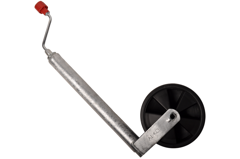 AL-KO Neuswiel  Caravan Plus Alko, rond diameter 48 mm, extra lang, kunststof velg met kunststof wiel met rubberprofiel.