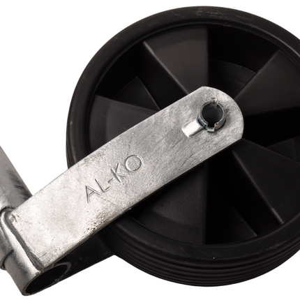 AL-KO Neuswiel  Caravan Plus Alko, rond diameter 48 mm, extra lang, kunststof velg met kunststof wiel met rubberprofiel.