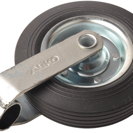 AL-KO Neuswiel Compact Alko, rond diameter 48 mm, stalen velg met massief rubber wiel