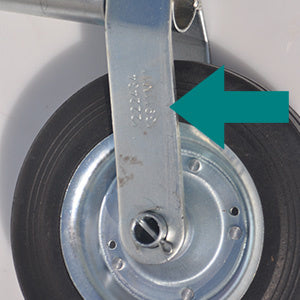 AL-KO Neuswiel Compact Alko, rond diameter 48 mm, stalen velg met massief rubber wiel