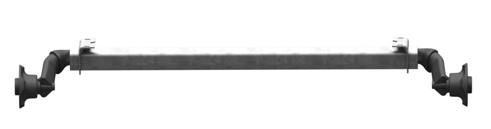 AL-KO Ongeremde torsie as - padmaat 1150 mm - flensmaat 1580 mm - 750 kg - 4x100