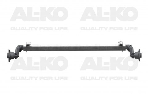 AL-KO Ongeremde torsie as - padmaat 1600 mm - flensmaat 2030 mm - 750 kg - 4x100
