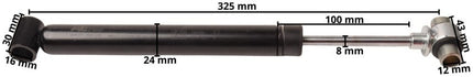 AL-KO Oploopremdemper 161S/161R, korte versie (tot 1993) lengte 325 mm