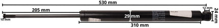 AL-KO Oploopremdemper Stabilus KF17-20, KR20, KRV17-20 & KV20HV-A