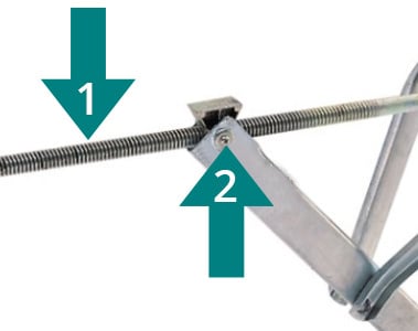 AL-KO Spindelblok 20-17mm voor Al-ko uitdraaisteun 35786410