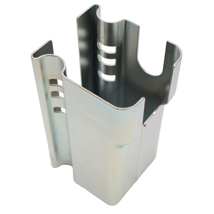 Albe Disselslot koker Albe - premium - zilver - staal - incl. RVS discusslot met 2 sleutels