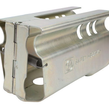 Albe Disselslot koker Albe XL - premium - zilver - staal - incl. RVS discusslot met 2 sleutels - Safetybox XL