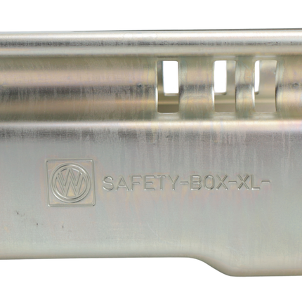 Albe Disselslot koker Albe XL - premium - zilver - staal - incl. RVS discusslot met 2 sleutels - Safetybox XL