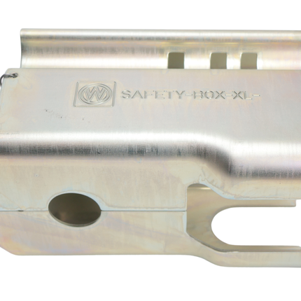 Albe Disselslot koker Albe XL - premium - zilver - staal - incl. RVS discusslot met 2 sleutels - Safetybox XL