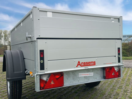 Anssems Anssems GT 500 bagagewagen - 500 kg bruto laadvermogen - 151x101x48 cm laadoppervlak - ongeremd - inclusief deksel