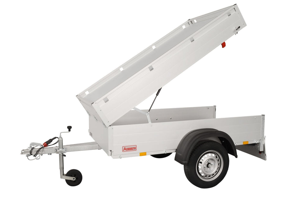 Anssems Anssems GT 500 bagagewagen - 500 kg bruto laadvermogen - 181x101x48 cm laadoppervlak - ongeremd - inclusief deksel