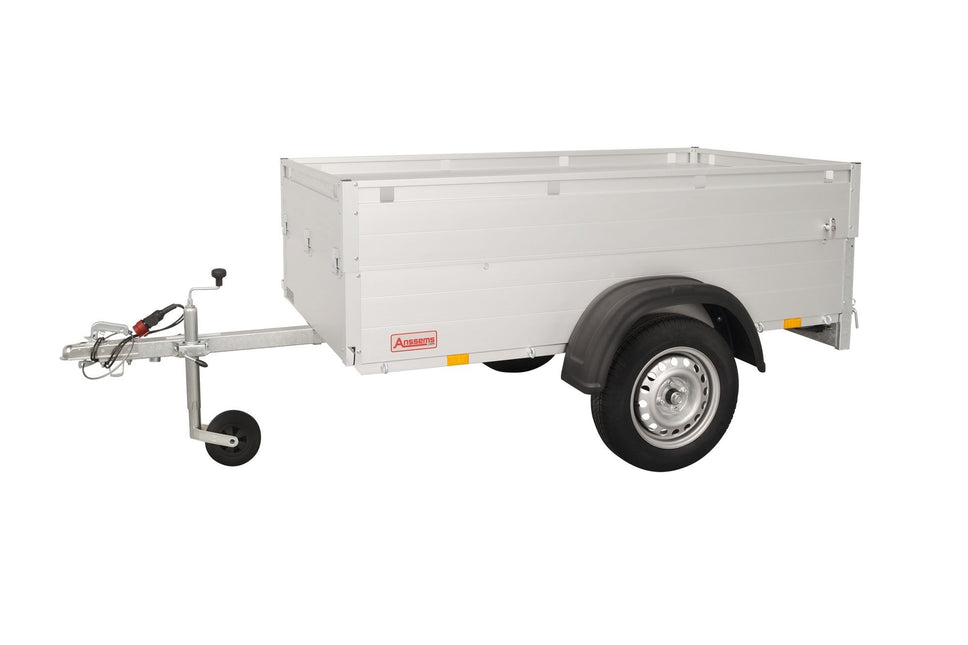 Anssems Anssems GT 500 bagagewagen - 500 kg bruto laadvermogen - 181x101x48 cm laadoppervlak - ongeremd - inclusief deksel