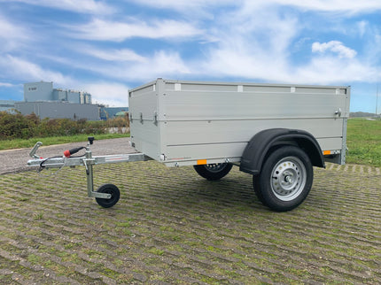 Anssems Anssems GT 500 bagagewagen - 500 kg bruto laadvermogen - 181x101x48 cm laadoppervlak - ongeremd - inclusief deksel