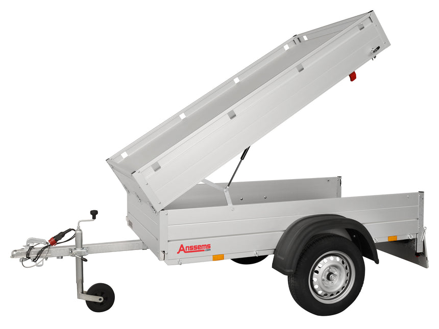 Anssems Anssems GT 750 bagagewagen - 750 kg bruto laadvermogen - 251x126x48 cm laadoppervlak - ongeremd - inclusief deksel