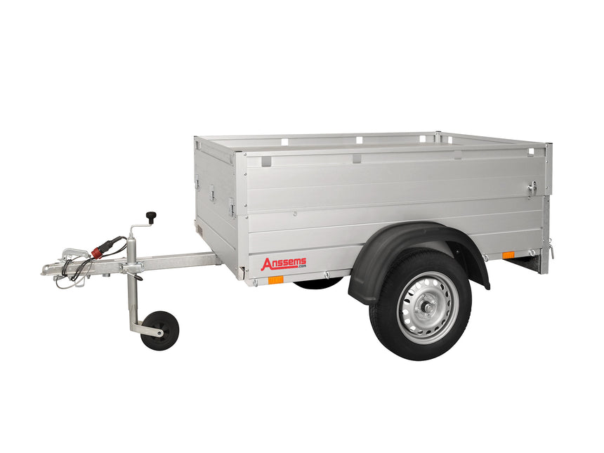 Anssems Anssems GT 750 bagagewagen - 750 kg bruto laadvermogen - 251x126x48 cm laadoppervlak - ongeremd - inclusief deksel