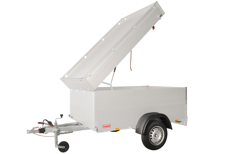 Anssems Anssems GTB 1200 VT1 bagagewagen - 1200 kg bruto laadvermogen - 251x126x83 cm laadoppervlak - geremd - inclusief deksel