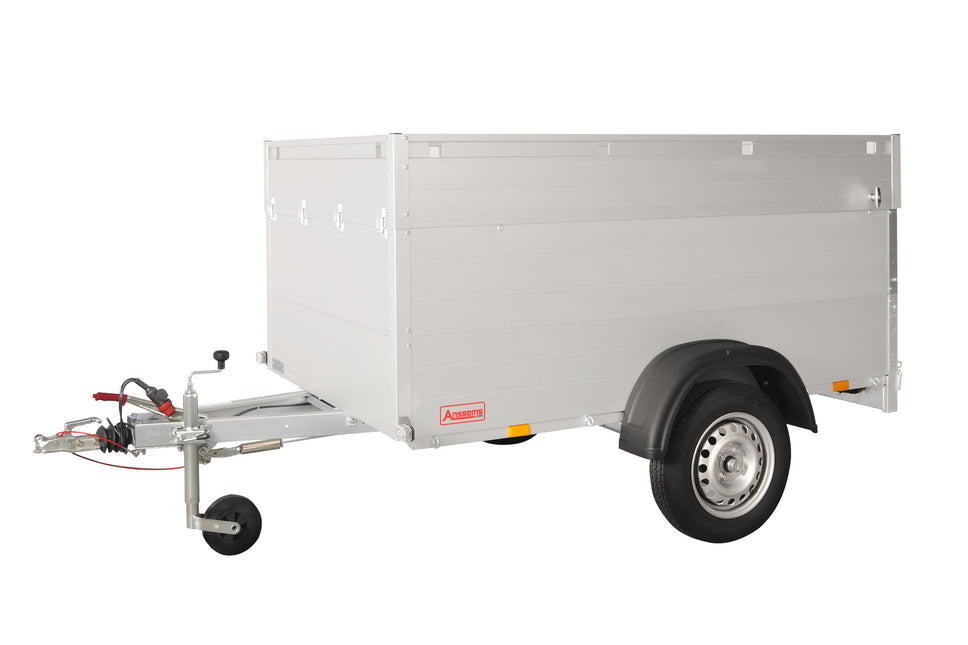 Anssems Anssems GTB 1200 VT1 bagagewagen - 1200 kg bruto laadvermogen - 251x126x83 cm laadoppervlak - geremd - inclusief deksel