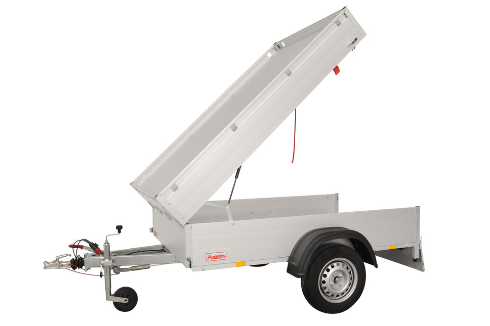 Anssems Anssems GTB 750 HT bagagewagen - 750 kg bruto laadvermogen - 211x126x48 cm laadoppervlak - geremd - inclusief deksel