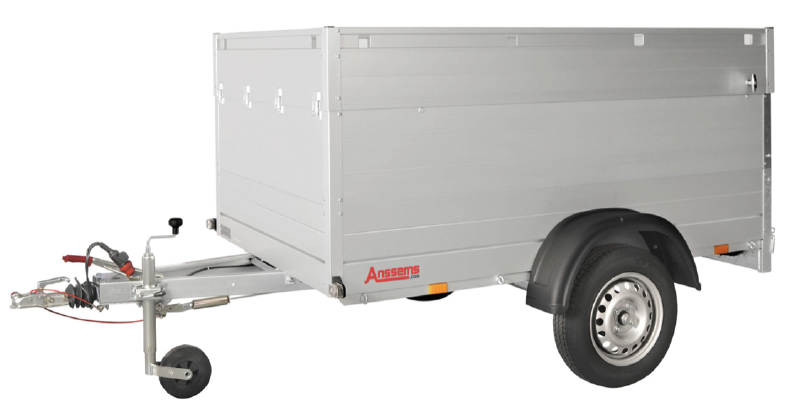 Anssems Anssems GTB 750 VT1 HT bagagewagen - 750 kg bruto laadvermogen - 211x126x83 cm laadoppervlak - geremd - inclusief deksel