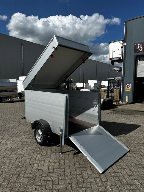 Anssems Anssems GTB 750 VT2 HT gesloten aanhanger - 750 kg bruto laadvermogen - 211x126x118 cm laadoppervlak - geremd - inclusief deksel, achterklep en gemonteerde steunpoten
