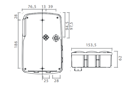 Aspock Achterlicht - Aspock Earpoint 4 - links - 5/8-polige connector