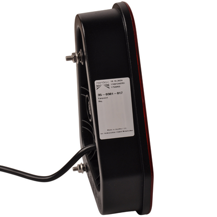 Aspock Achterlicht - Aspock Earpoint LED - links - 146x219x52,5 mm - inclusief mistlamp