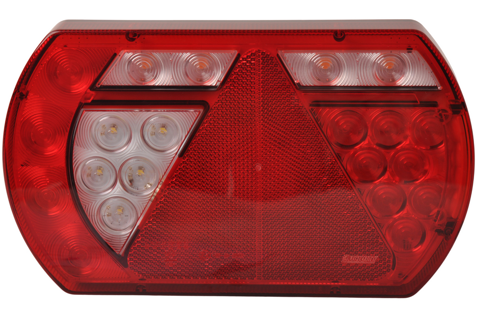 Aspock Achterlicht - Aspock - links - 236x140x52 mm - Aspöck 8-polige connector - met ingebouwde weerstand