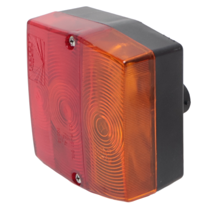 Aspock Achterlicht - Aspock Minipoint - links/rechts - 5-polige connector - inclusief kentekenverlichting