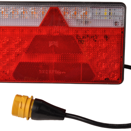 Aspock Achterlicht - Aspock MultiLED 2 - links - 240x140x35 mm - volledig LED - 7-polige ASS2 stekker - waterdicht