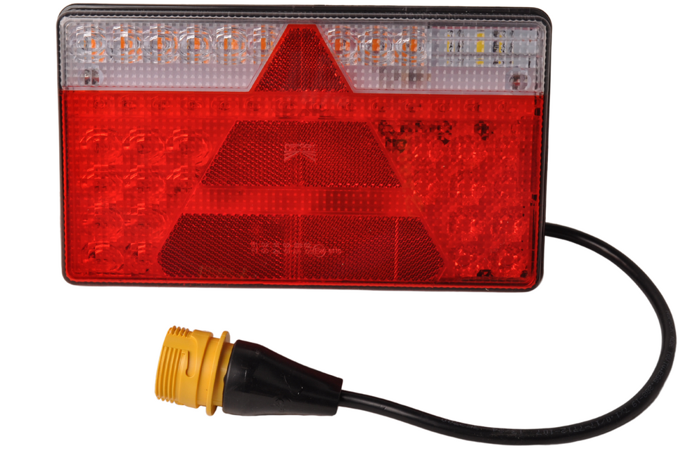Aspock Achterlicht - Aspock MultiLED 2 - links - 240x140x35 mm - volledig LED - 7-polige ASS2 stekker - waterdicht