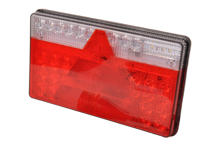 Aspock Achterlicht - Aspock MultiLED 2 - links - 240x140x35 mm - volledig LED - 7-polige ASS2 stekker - waterdicht