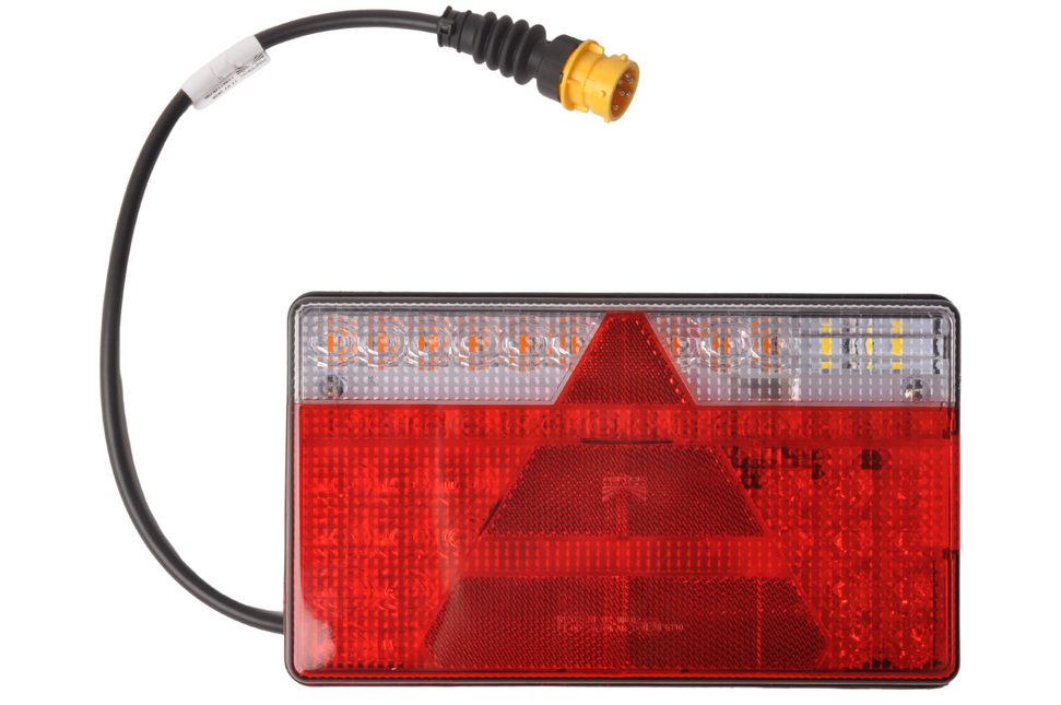 Aspock Achterlicht - Aspock MultiLED 2 - links - 240x140x54 mm - volledig LED - 8-polige connector - 50 cm kabel