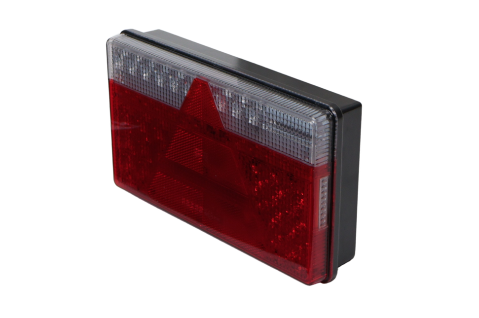 Aspock Achterlicht - Aspock MultiLED 2 - links - 240x140x54 mm - volledig LED - 8-polige connector - 50 cm kabel