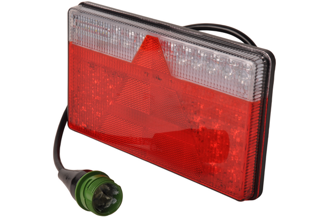 Aspock Achterlicht - Aspock MultiLED 2 - rechts - 240x140x35 mm - volledig LED - 7-polige ASS2 stekker - waterdicht