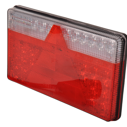 Aspock Achterlicht - Aspock MultiLED 2 - rechts - 240x140x35 mm - volledig LED - 7-polige ASS2 stekker - waterdicht