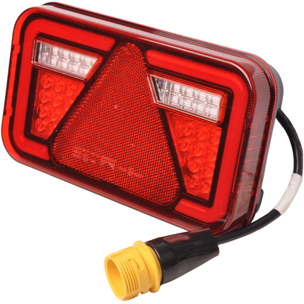 Aspock Achterlicht - Aspock MultiLED 4 - links - 241x141x71  mm - 7 polige ASS2 stekker - waterdicht