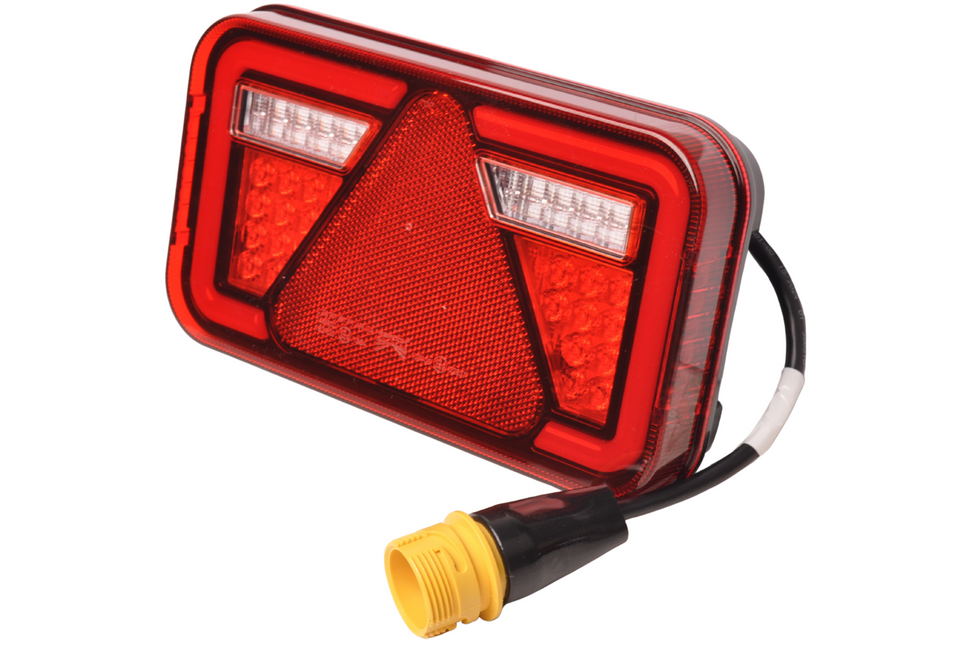 Aspock Achterlicht - Aspock MultiLED 4 - links - 241x141x71 mm - 7 polige ASS2 stekker - waterdicht