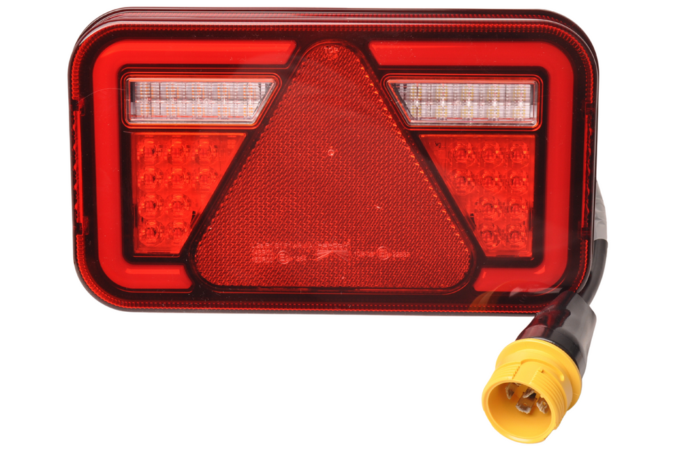 Aspock Achterlicht - Aspock MultiLED 4 - links - 241x141x71 mm - 7 polige ASS2 stekker - waterdicht