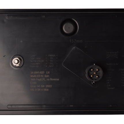 Aspock Achterlicht - Aspock MultiLED 4 - links - 241x141x71 mm - volledig LED - 5-polige connector