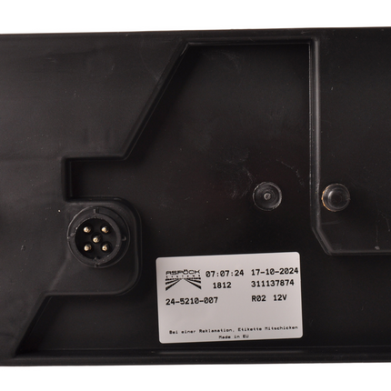 Aspock Achterlicht - Aspock Multipoint 1 - rechts - 24-5210-007 - 5-polige connector - inclusief achteruitrijverlichting