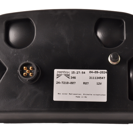Aspock Achterlicht - Aspock Multipoint 2 - rechts - 24-7210-007 - 5-polige connector - inclusief achteruitrijverlichting