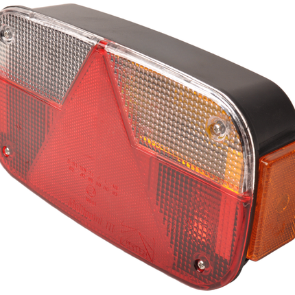 Aspock Achterlicht - Aspock Multipoint 3 - rechts - 5-polige connector - inclusief oranje reflector
