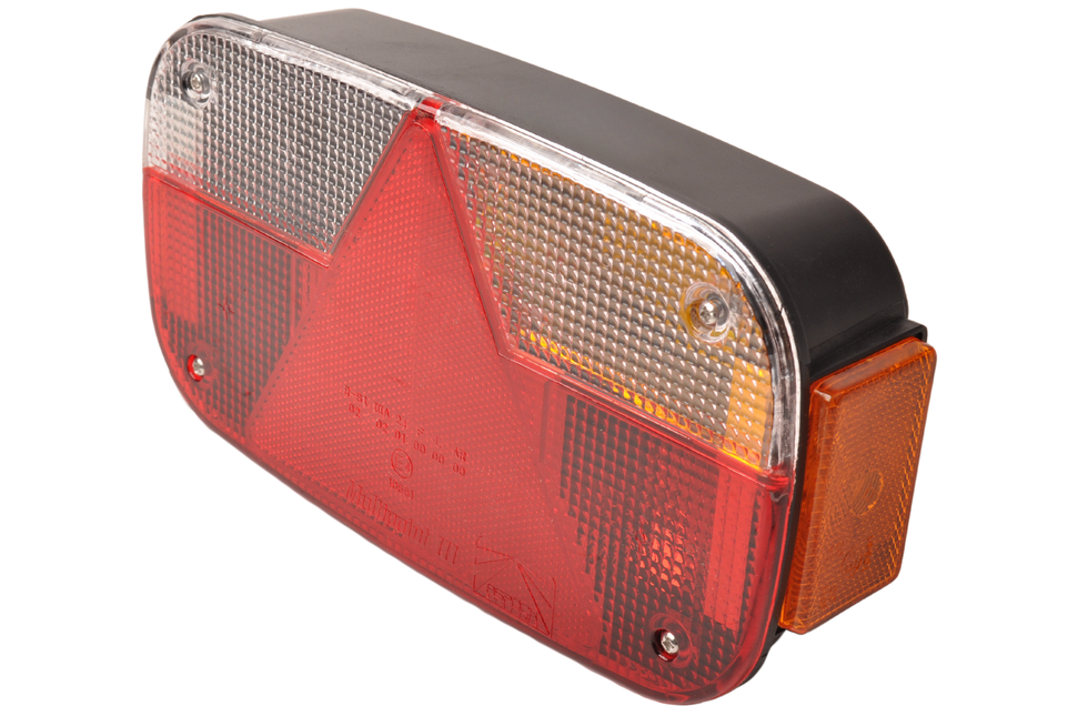 Aspock Achterlicht - Aspock Multipoint 3 - rechts - 5-polige connector - inclusief oranje reflector