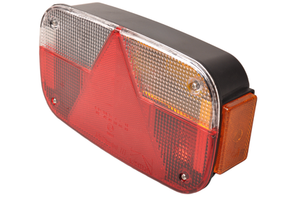 Aspock Achterlicht - Aspock Multipoint 3 - rechts - 5-polige connector - inclusief oranje reflector