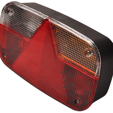 Aspock Achterlicht - Aspöck Multipoint 3 - rechts - 8 polig - 244x138x60 mm - voorzien van Aspöck connector aansluiting