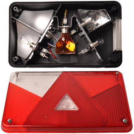 Aspock Achterlicht - Aspock Multipoint 5 - links - 5-polige connector - inclusief mistlamp